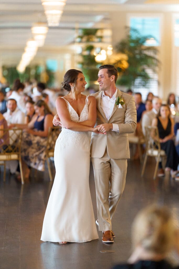 Bride and Groom first dance at Pelican Club