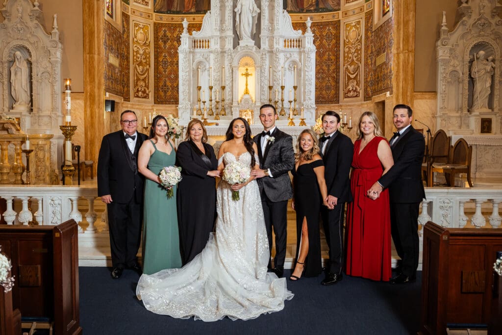 Wedding photos at St Edwards Catholic Church Palm Beach