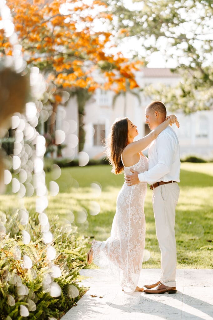 couple embracing each other during photo shoot