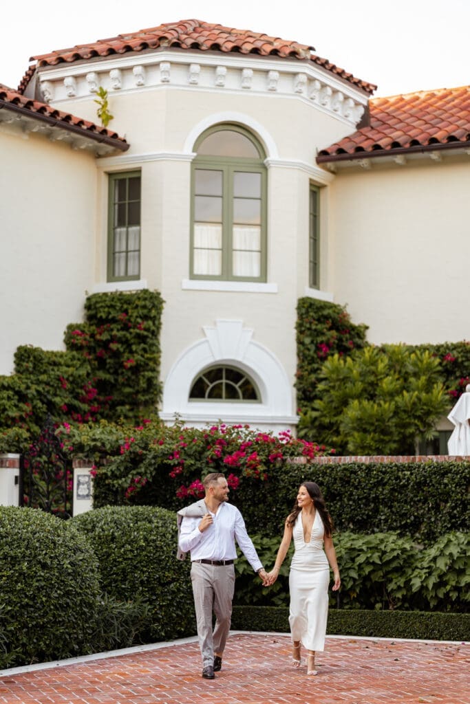 couple walking together in Palm Beach